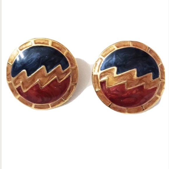 Vintage Jewelry - Vintage Gold Clip-On Earrings